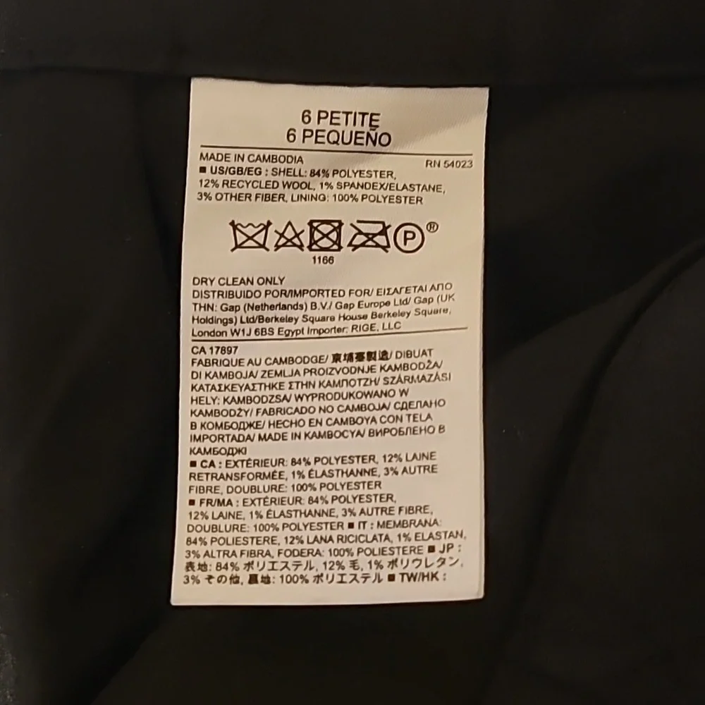Women's wool blend trousers, fully lined - Picture 6 of 12